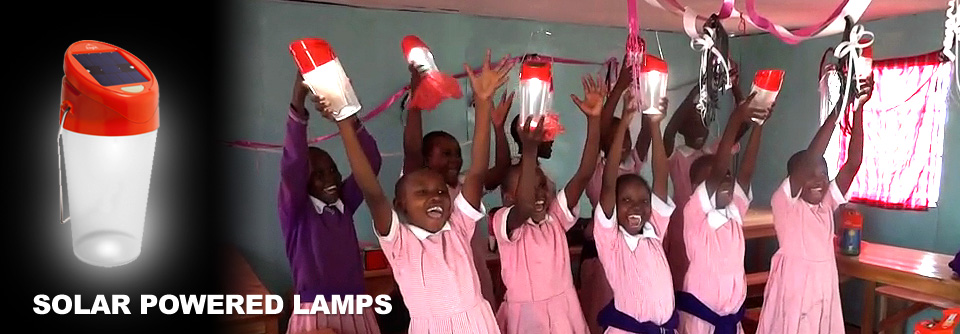 Solar Powered Lamps donated on an African Safari